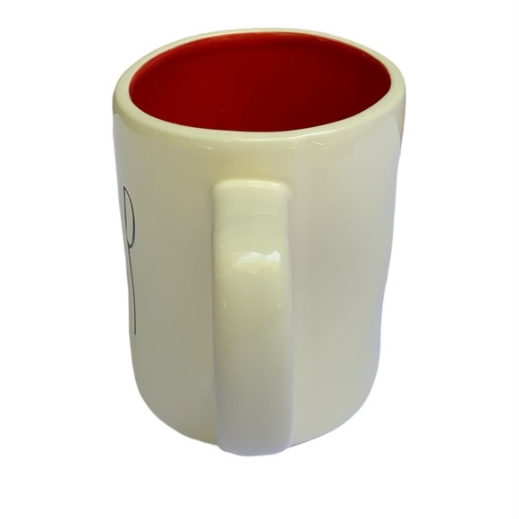 Rae Dunn SIP Mug Ceramic Coffee Tea Red Interior Black Large Letters NWT 2017 OG - Picture 4 of 11